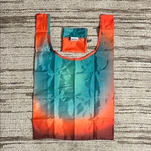 BAGGU Colorful Julia Heuer Collab Gradient Tote - Orange and Green